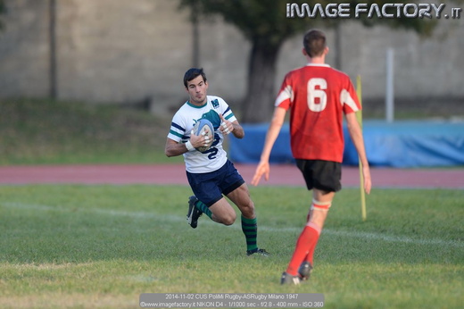 2014-11-02 CUS PoliMi Rugby-ASRugby Milano 1947